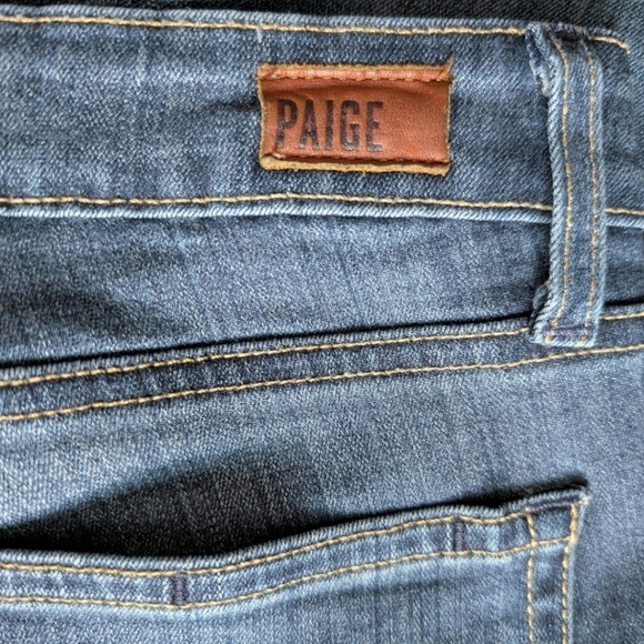 Paige Verdugo Mid-Rise Ankle Skinny Jeans Transcend Dark Wash Women's size 30 - Picture 7 of 16